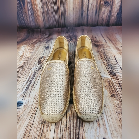 MICHAEL Michael Kors Women's Hastings Espadrille Slip-On Gold - Picture 4 of 10
